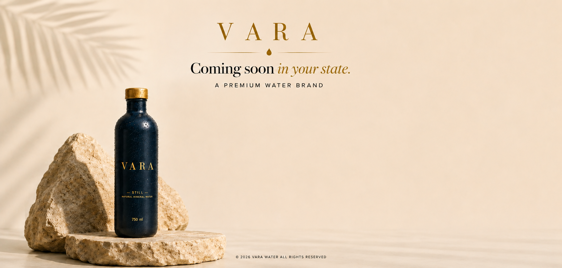 VARA Water, a premium custom branded water brand in Tripura — coming soon